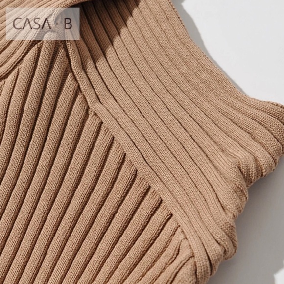 5🌟CASA B| Brooke Ribbed Knit Cross-front Bodysuit - Picture 5 of 7